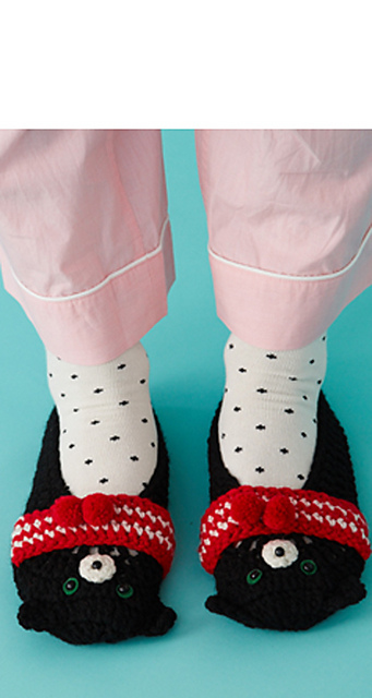 Christmas Cat Slippers