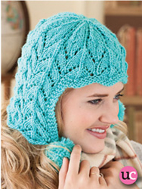 #34 Lacy Earflap Hat