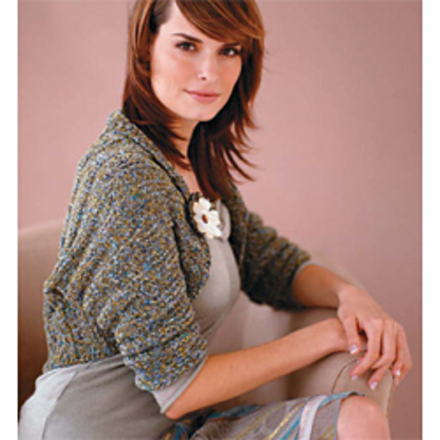 Rolled-Collar Shrug