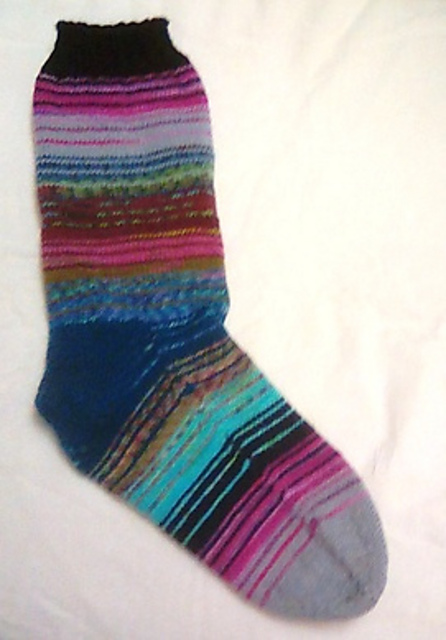 Basic Socks on 12" Needle