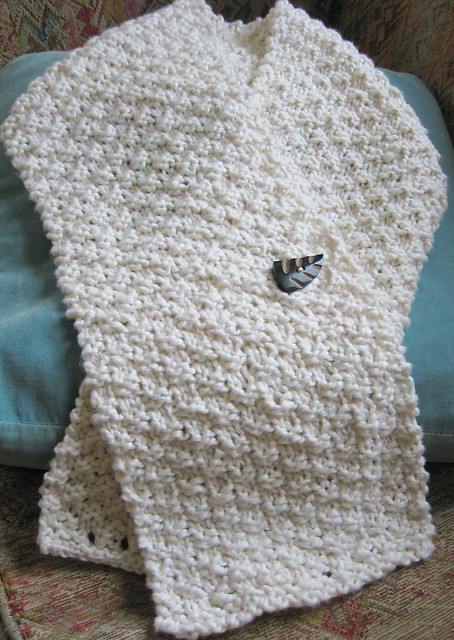Checks and Eyelets Scarf