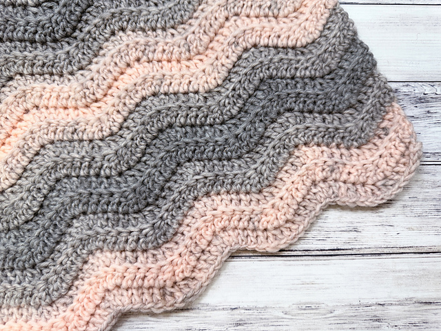 Ridged Chevron Blanket