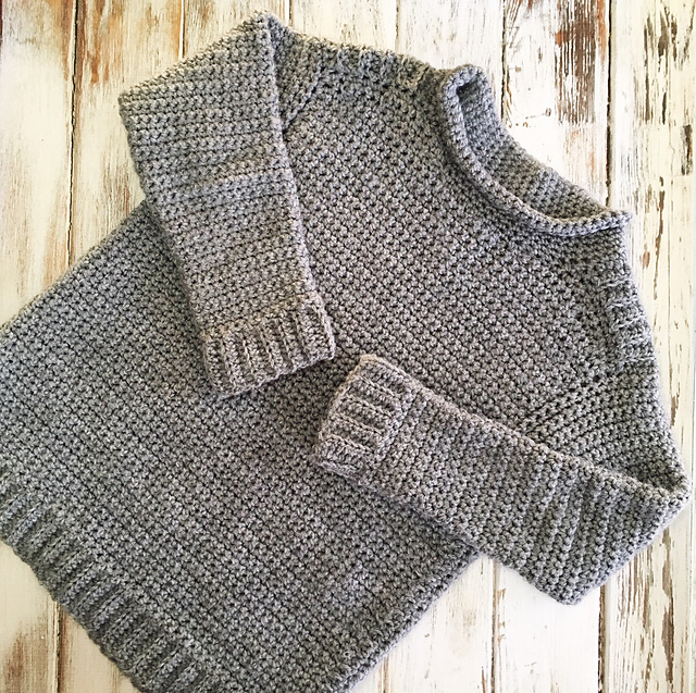 Kid's Ribbed Shoulder Sweater