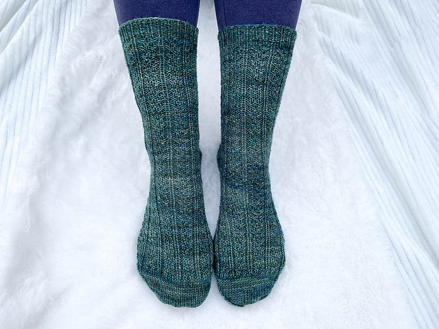 Double Moss Rib Socks