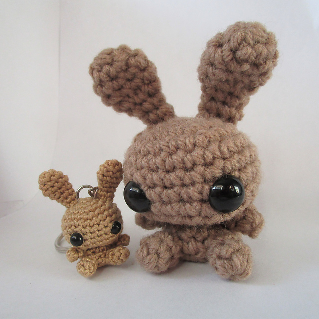 Amigurumi Bunny Keychain Stuffed Animal