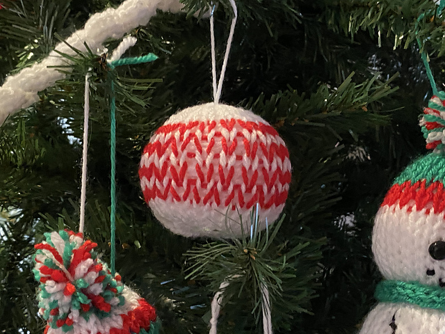 Striped Christmasball