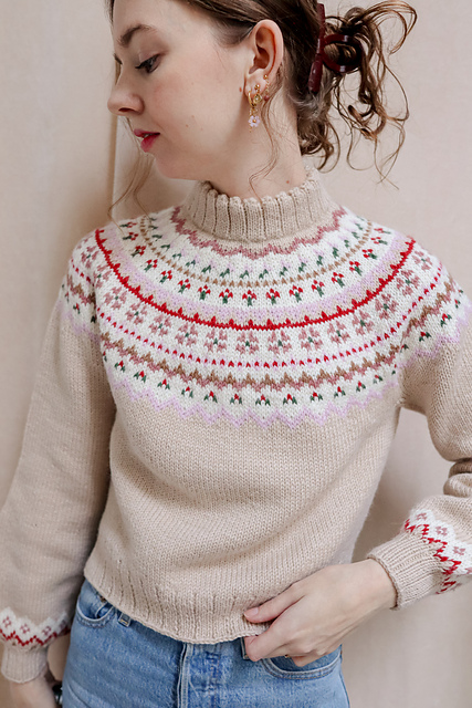 【YOURNUS】Holly Stripe Half Knit Holly Sweater : r/knitting