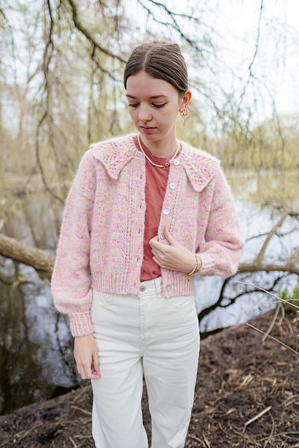 Clara Collar Cardigan