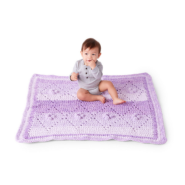 Diamond Filet Crochet Blanket