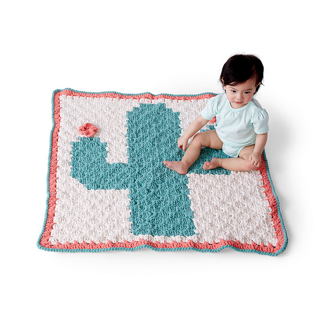 Corner to Corner Cactus Blanket