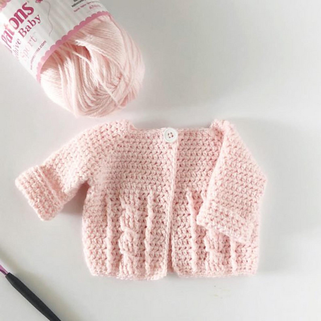 Cable Baby Sweater