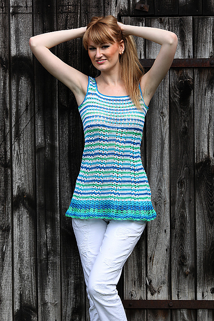 Crochet tunic Méditerrannée Girl