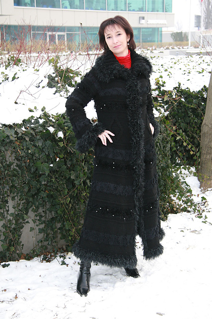 Knit coat Black Angel
