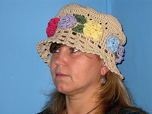 Hat with Flowers