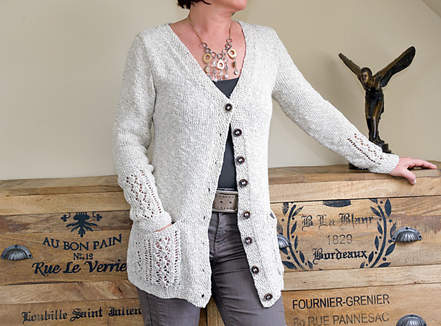 V-neck cardigan "Davina"