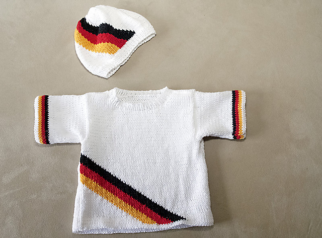 "Miro" - Fußball-Babyset (Trikot und Mütze)