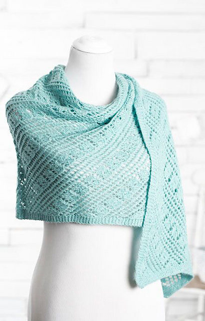 Gloria Rectangle lace shawl