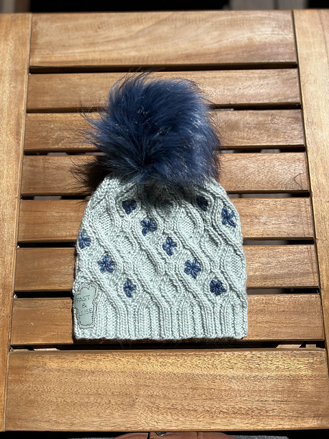 Go with the flow flower beanie