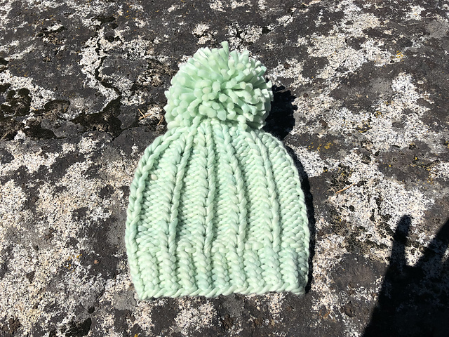Super Bulky Fisherman's Rib Pom Pom Hat