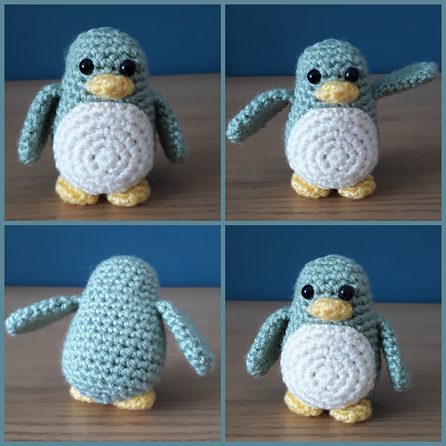 Little amigurumi penguin