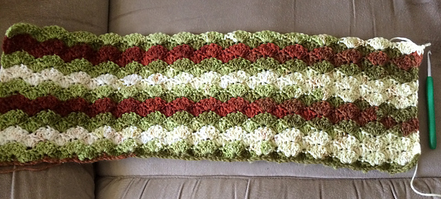 Rainbow Shells Baby Blanket