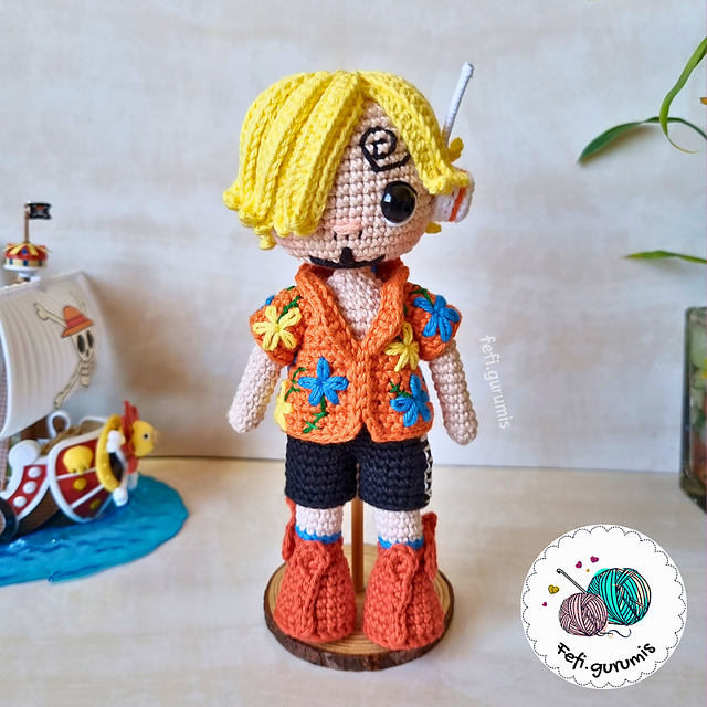 Ravelry: Sanji Egghead pattern by María Fernanda Rojas