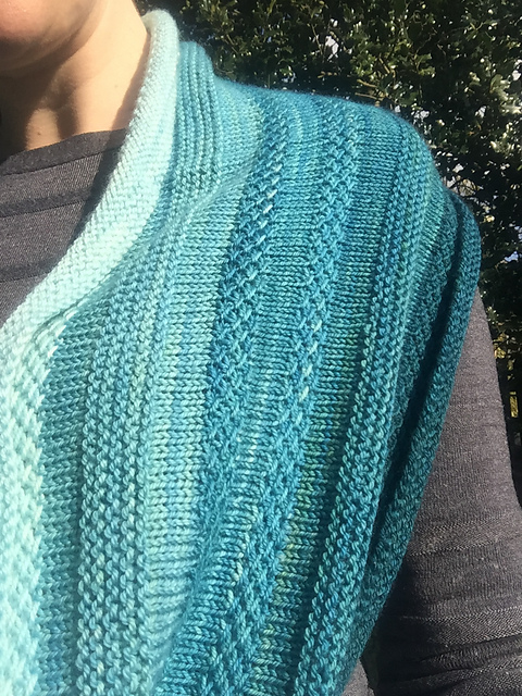 Ombre textured cowl