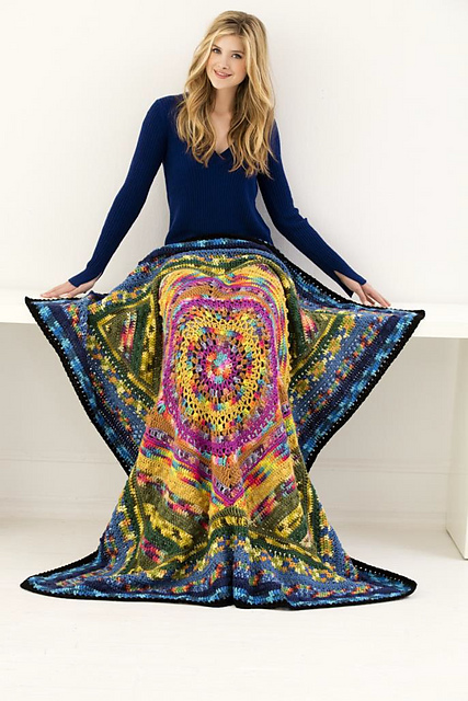 Mandala Afghan #L50353