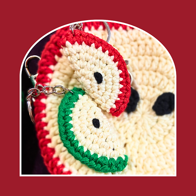 Apple Slice Keychain