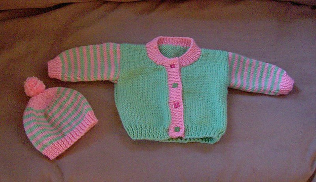 Basic Cardigan and Hat