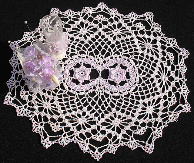 Bruges Lace Floral Doily