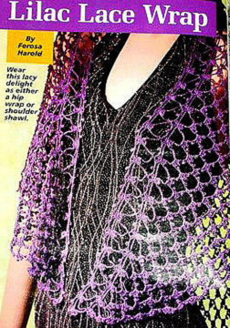 Lilac lace wrap  