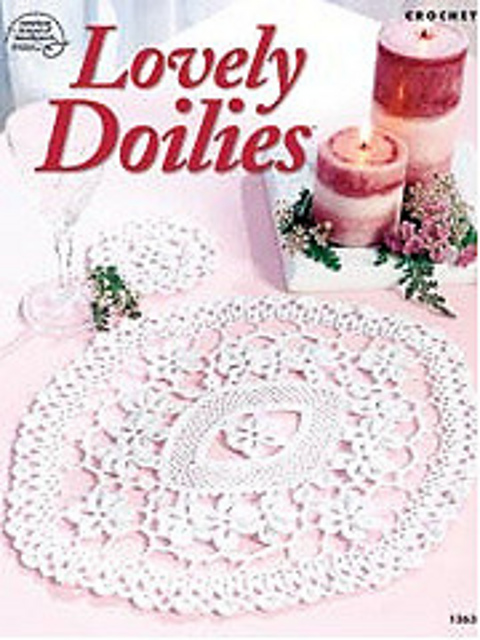 Floral oval Doily and coaster