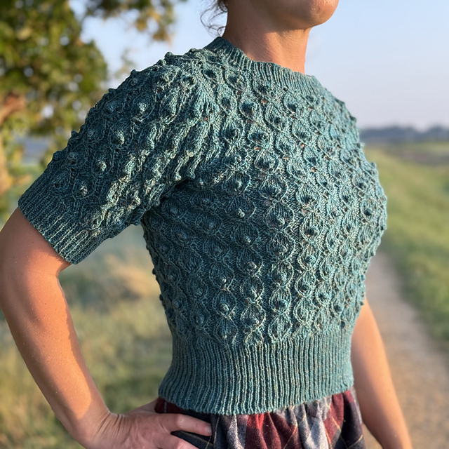 Peacock Eye Bobble Top