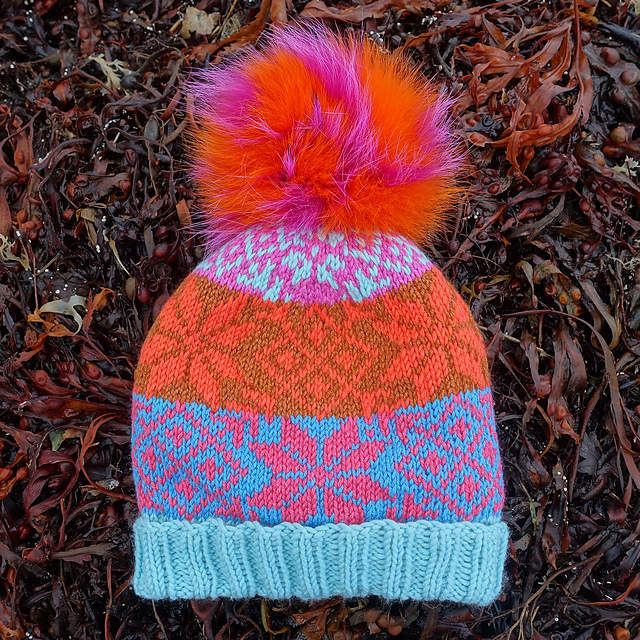 Snowflake Fair Isle Beanie