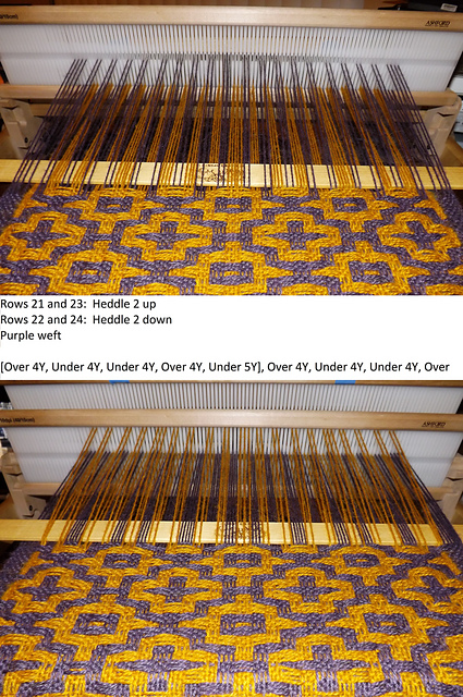 Ravelry: fiametta's Deflected double weave on a rigid heddle loom