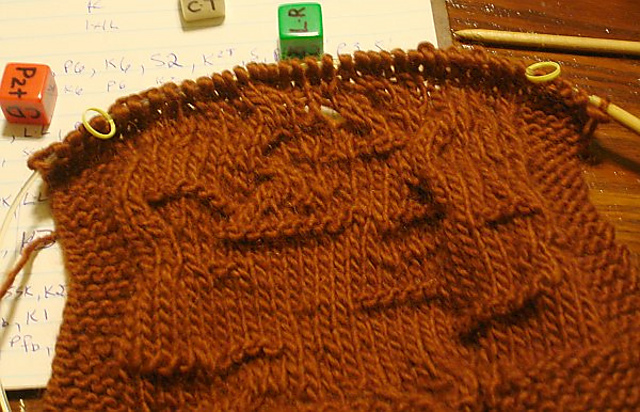 Dicey Knitting Scarf
