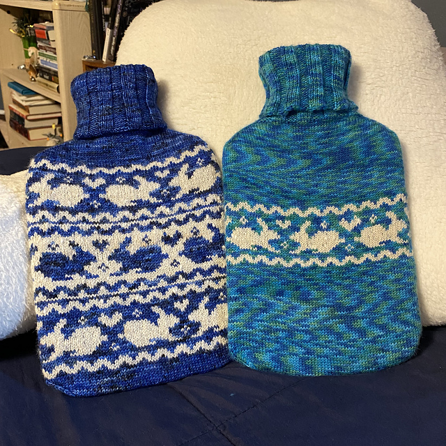 Blue Bunny Hot/Cold Water Bottle Cover