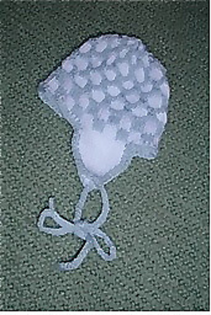 Slip stitch baby bonnet