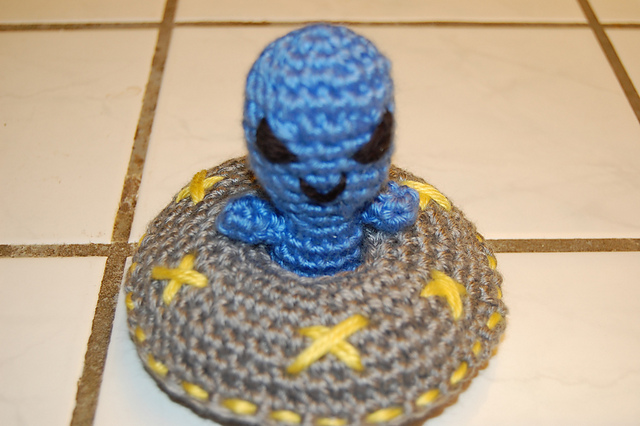 Alien and Spaceship
