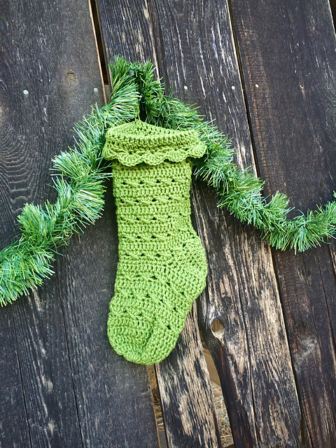 Fiberton Acres' Cottage Chic Stocking