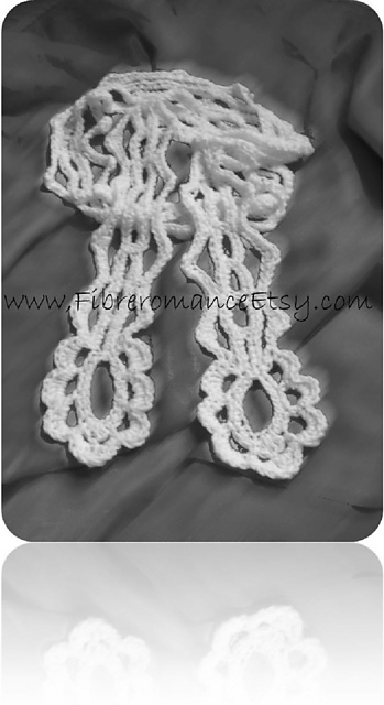 Long Skinny Lace Scarf No 12
