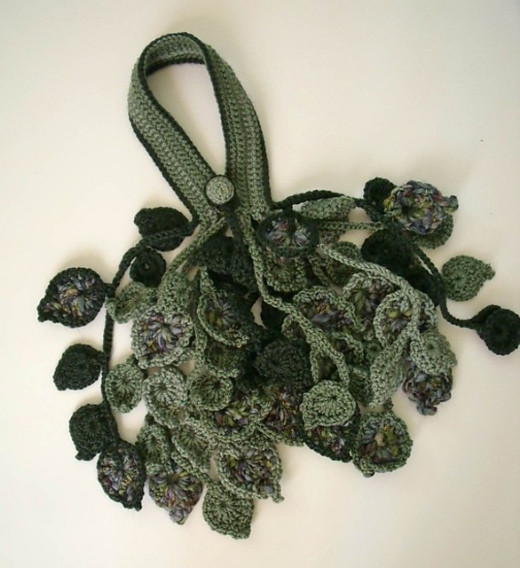 Leaf Scarflette or Necklace