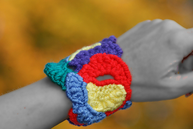 Rainbow Freeform Bracelet