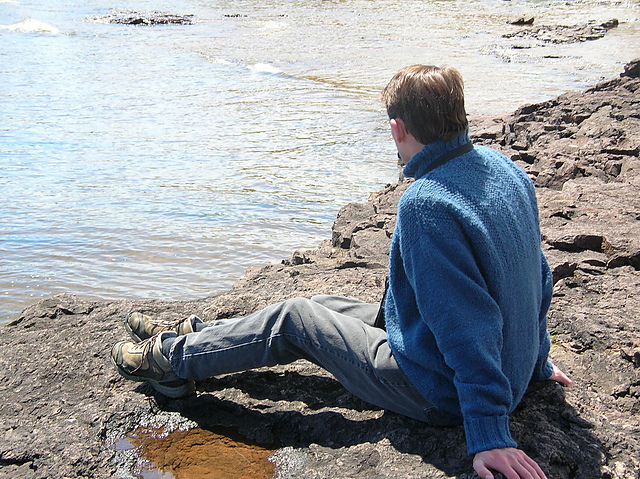 Herringbone & Moss Stitch Sweater