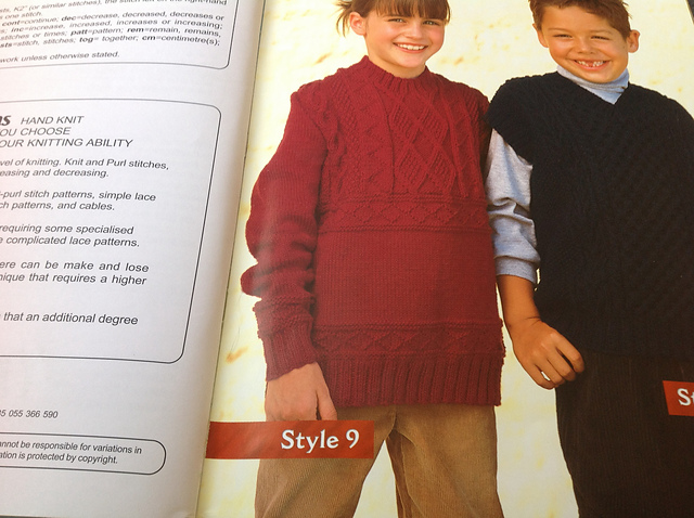 9. Kid's Guernsey Style Sweater