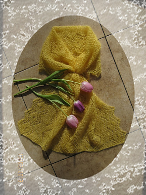 Sunshine easy lace scarf