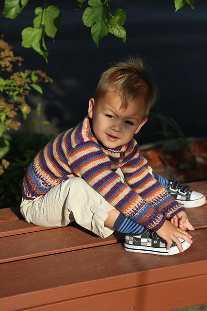 Child's Play Slip Stitch & Stripe Sweater