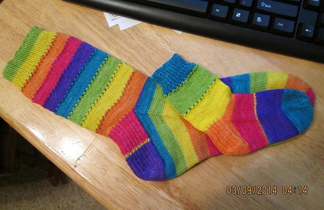 Rainbow Tiger Woman's and Baby Sock