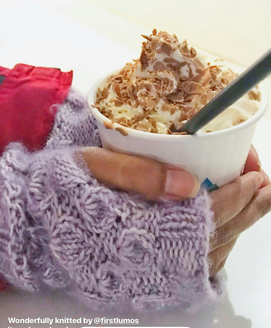 Jacaranda Petal Mittens